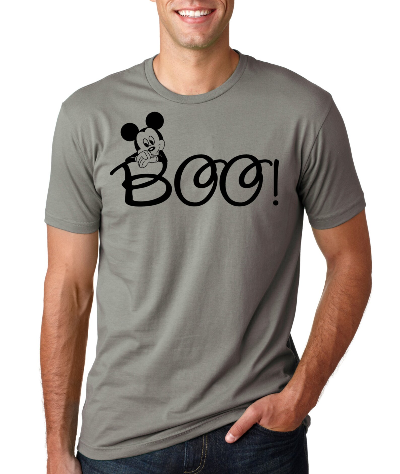 Mickey Mouse BOO Halloween Shirt Funny Shirt. Birthday Etsy