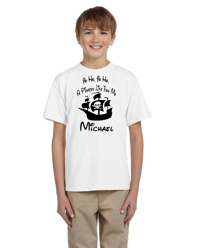 Funny shirt Vacation Shirt A Pirate/'s Life For Me shirt Youth T-Shirt Mickey Mouse shirt Yo Ho Yo Ho Toddler T-Shirt