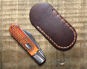 The Round Off Pocket Slip For Available Sizes | A Leather Sheath for Folding Knives | Protect Your Every Day Carry Gear | Made In The USA