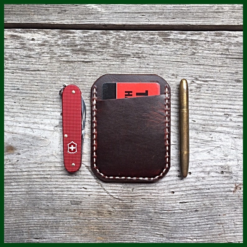 Cajun Pocket Organizer Wallet With Three Pocket Design Every Day Carry Handmade By Cajun Leather Works Proudly Made In The USA!