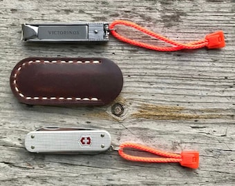 The Round Off Pocket Slip For Victorinox Knives | A Leather Sheath for Folding Knives | Protect Your Every Day Carry Gear | Made In The USA