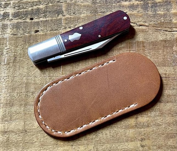 NEW Designed for JACK WOLF Folding Knives: Handmade Leather Knife