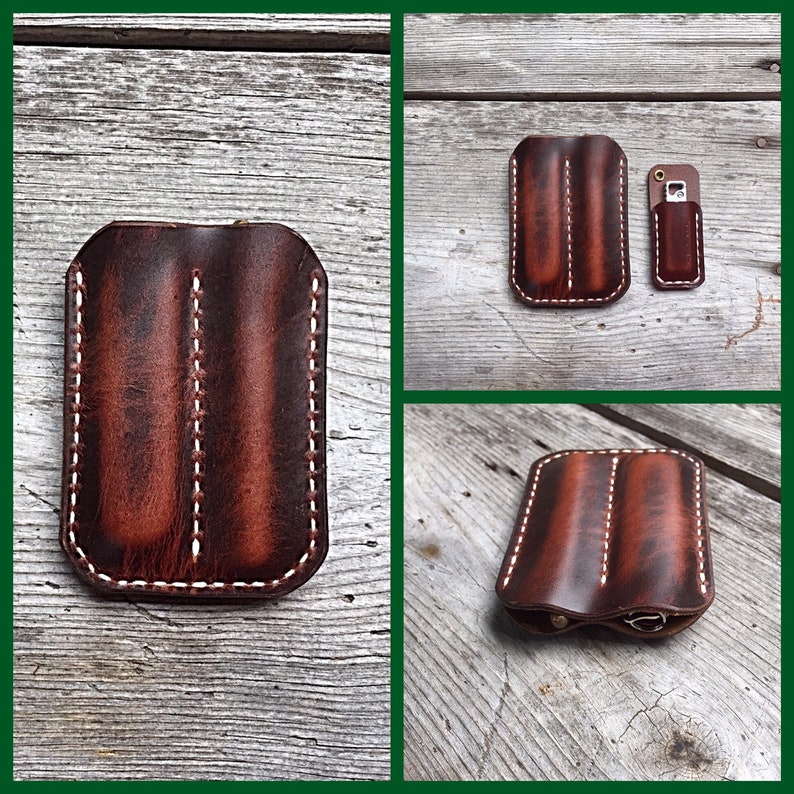 Cajun Pocket Organizer Wallet With Three Pocket Design Every Day Carry Handmade By Cajun Leather Works Proudly Made In The USA!