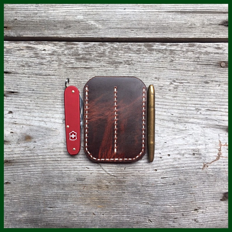 Cajun Pocket Organizer Wallet With Three Pocket Design Every Day Carry Handmade By Cajun Leather Works Proudly Made In The USA!