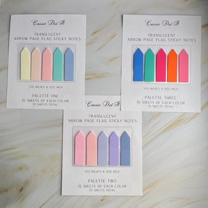 Transparent Neon Page Flags - 250 Repositionable Sticky Tabs For Notes & Marking