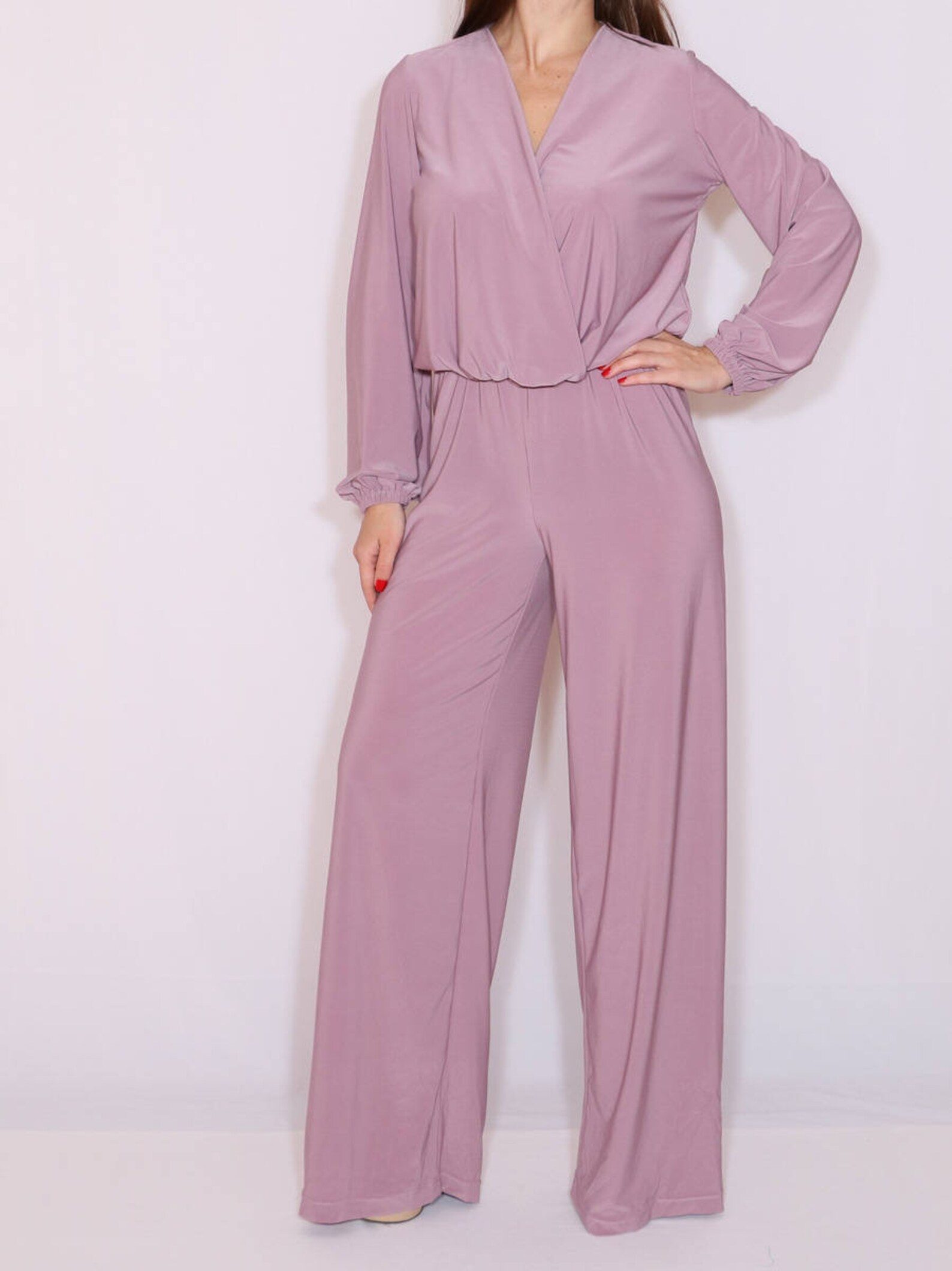 Light purple bridesmaid jumpsuit Etsy