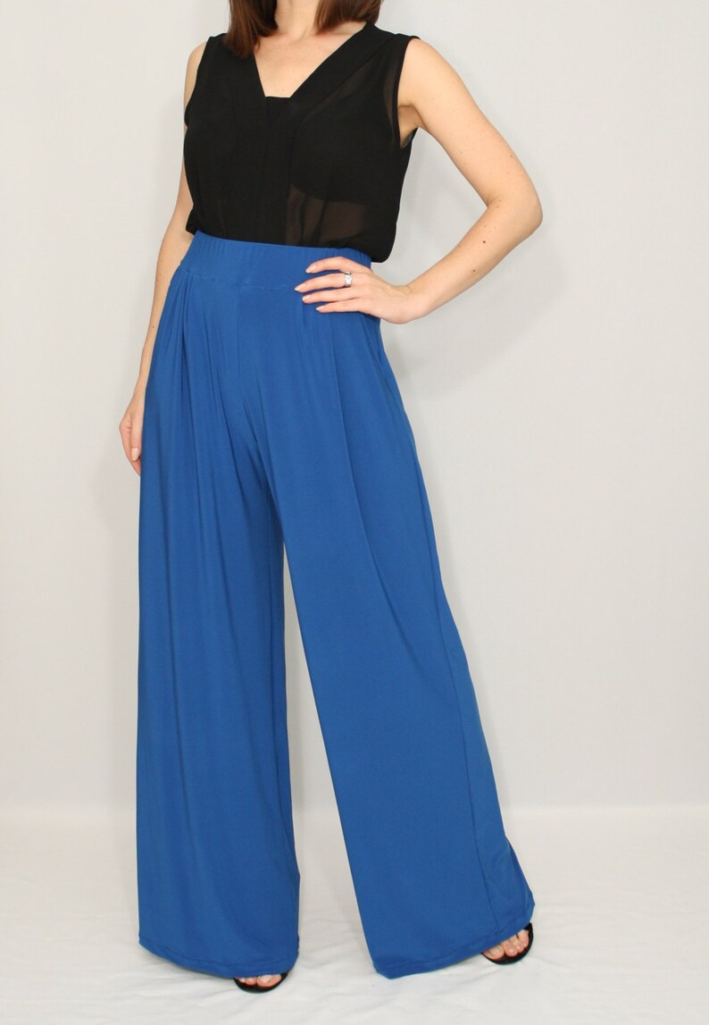 blue harem pants