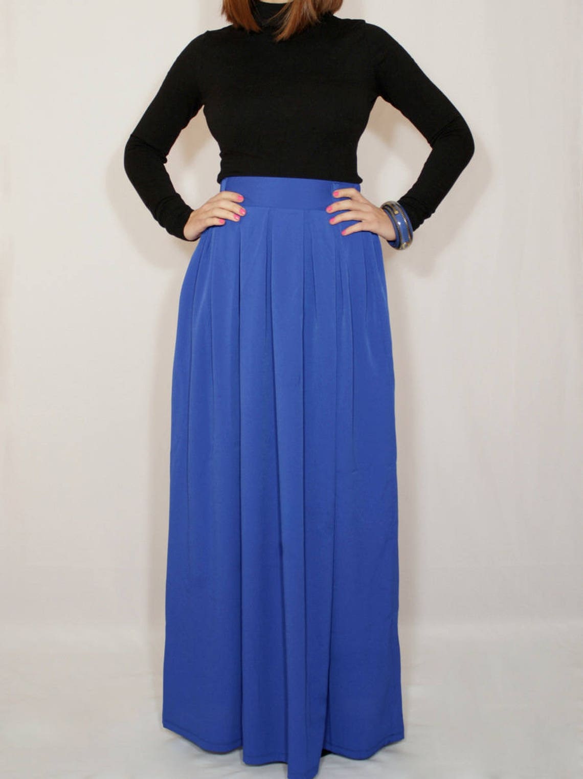 cobalt blue maxi
