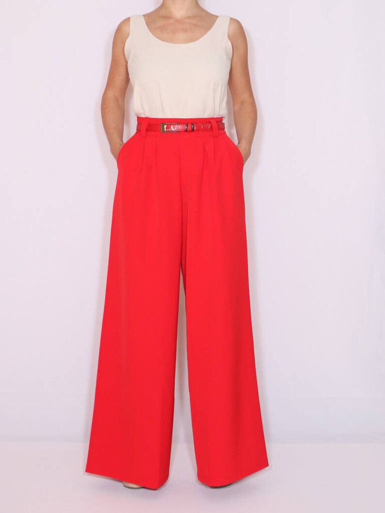 red pants with pockets
