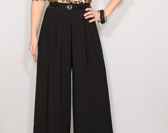 Black pants with pockets, high waisted  pants, office pants