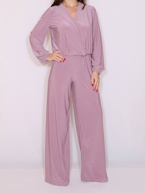 light purple jumpsuit