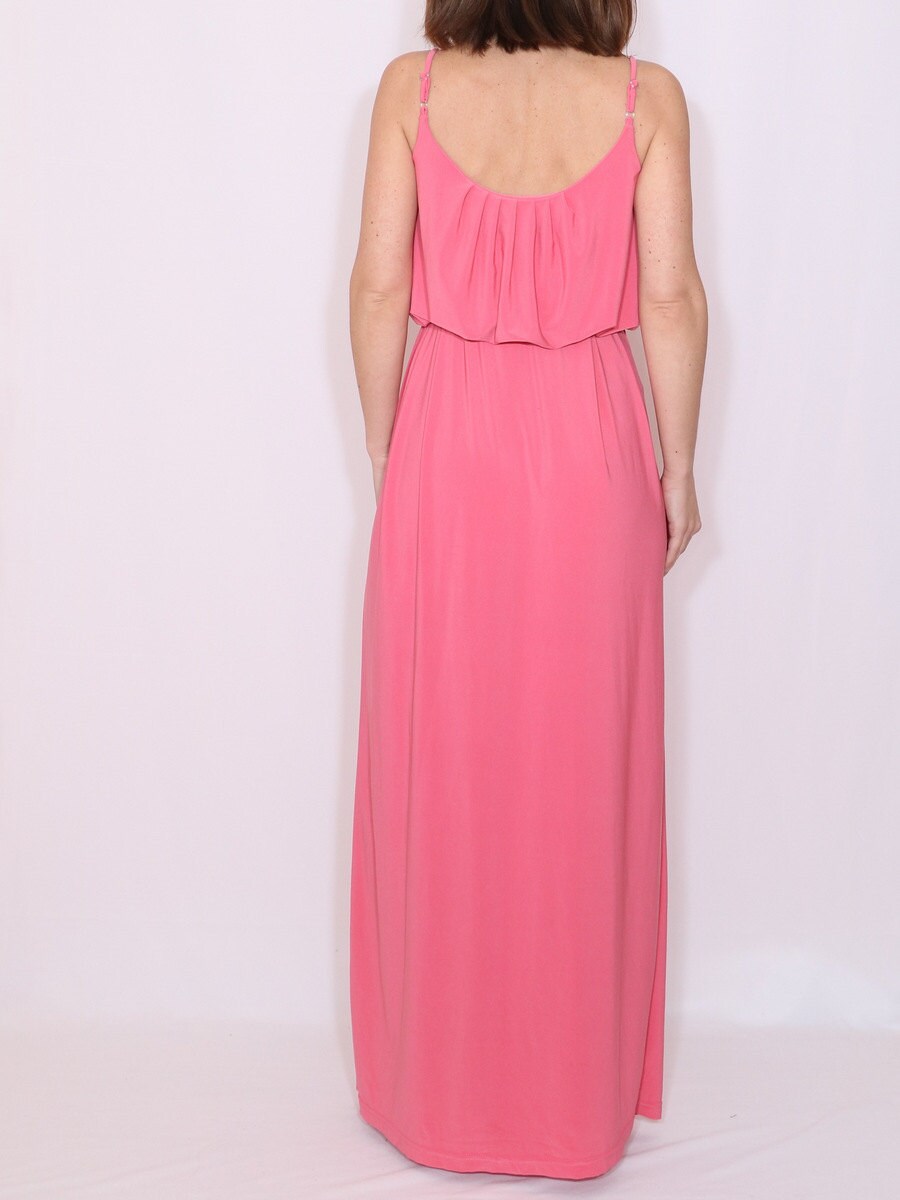 Bridesmaid dress Coral dress for women Long coral pink dress Etsy