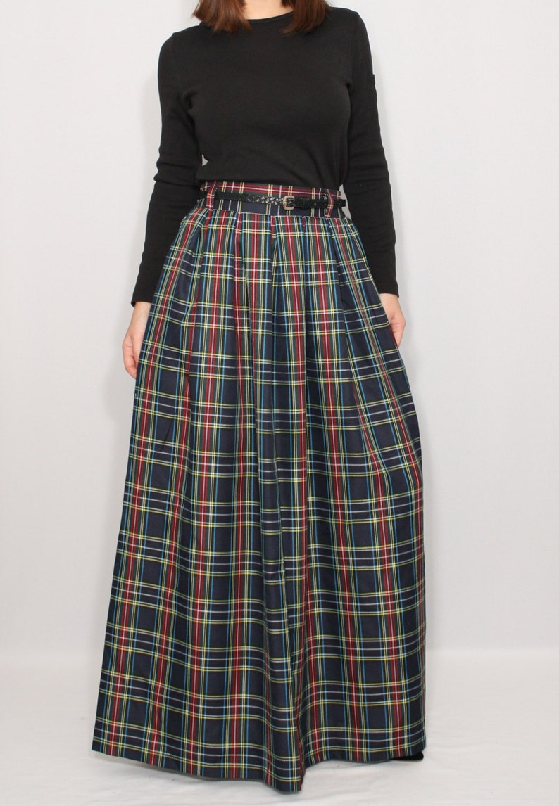 tartan pull on skirt
