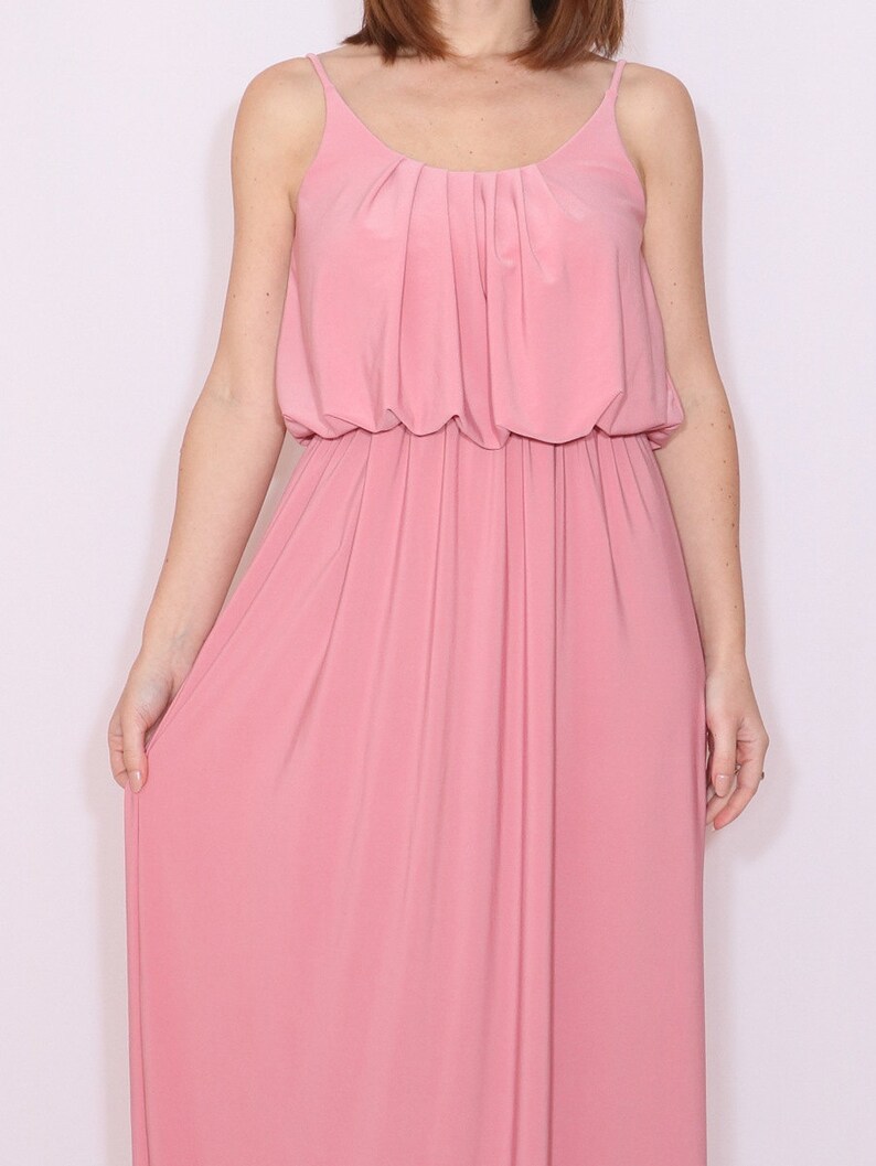 pink sundress maxi