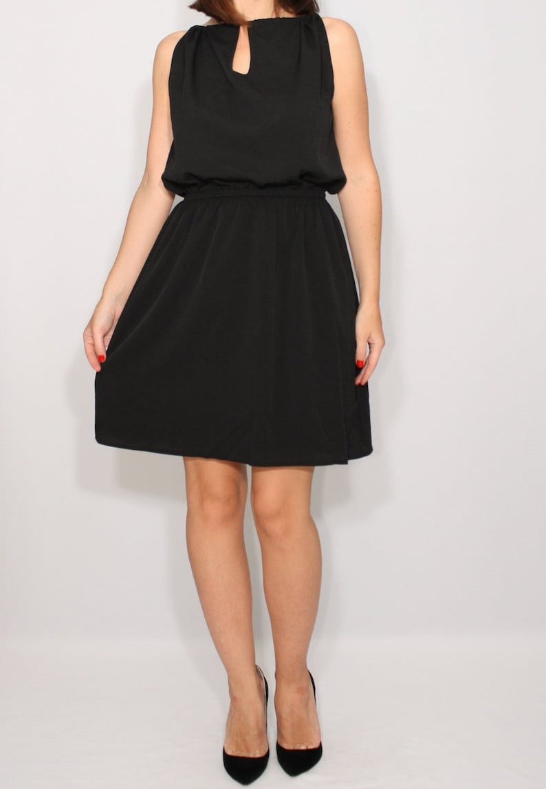 casual black sundress