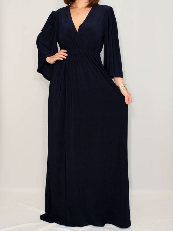 Navy blue kimono dress Clearance