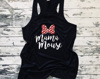 Mouse Family Tank Top Matching Mommy & Daddy, Brother, Auntie, Nana, Grandma, Mimi, Grandpa, Papa, Uncle... etc.