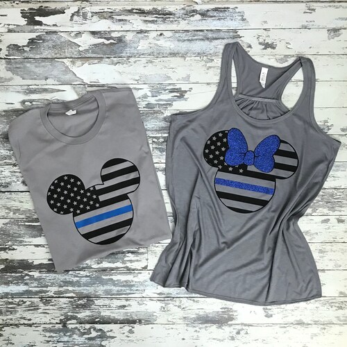 Thin Blue Line Minnie or Mickey Racer 