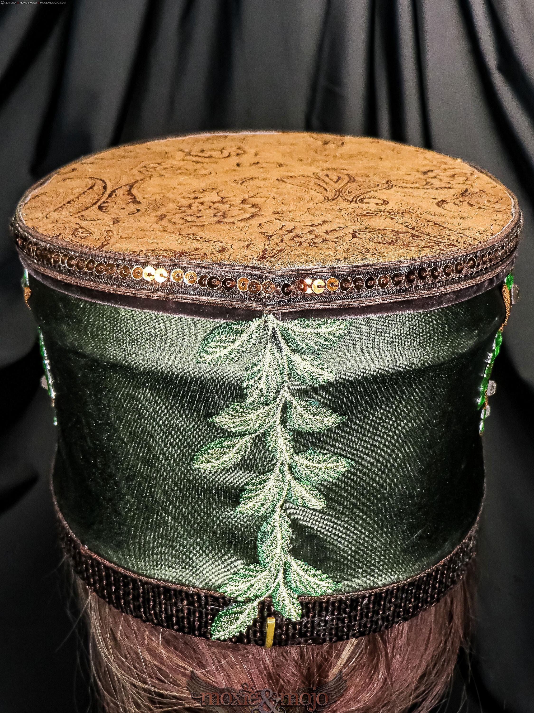 Handmade burning man festival hat- marching band Torah in Black/Gold - Who Cares Why Not main image 2