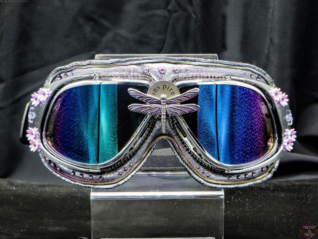 Burning Man Goggles. Inspire Dragonfly Light Purple Etsy