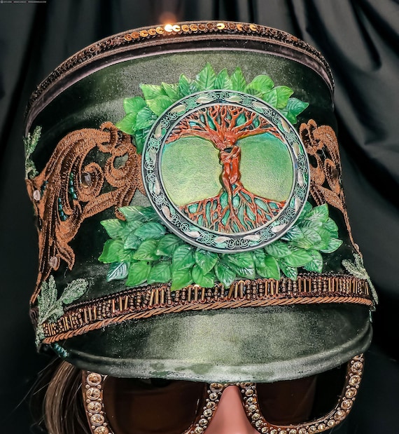 Burning Man Festival Hat, Marching Band Hat Amazon.com: ILOVEMASKS Holographic Goggles Burning Man  main image 3