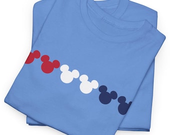 Amerikas 250:e Musse Pigg-tröja | Patriotiska Disney-tröja | 4 juli Disney-tröja