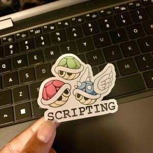 Koopa Shell Scripting Sticker