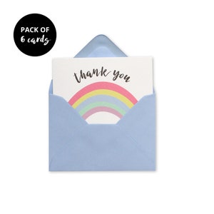 Rainbow Mini Cards - Mini Card Pack x6 - Rainbow Gracias