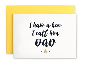 Hero Dad Card - Quirky Fathers Day Card