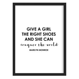 Marilyn Monroe Shoes Art Print Shoe Art Print Shoe Quote image 4