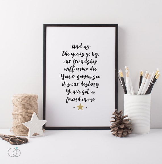 Toy Story Printable Art Toy Story You Ve Got A Friend Etsy Toy Story Printable Art Toy Story You Ve Got A Friend Etsy