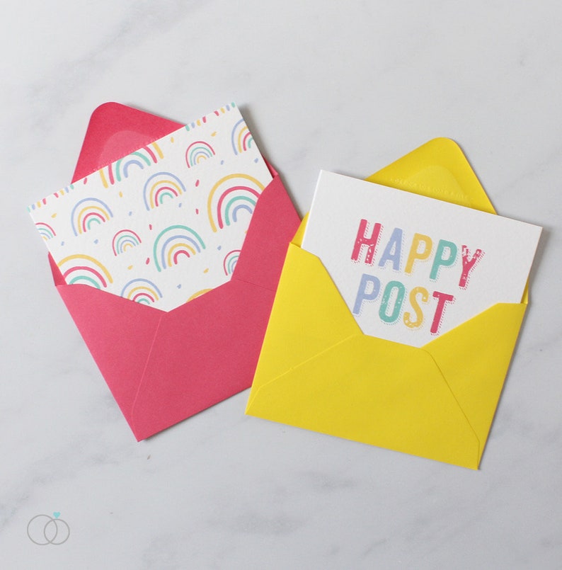 Happy Post Rainbows Mini Card Pack x6