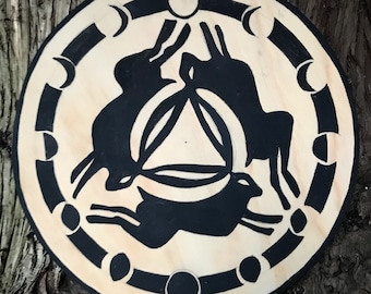 Original Hare Moon Painted Prayer