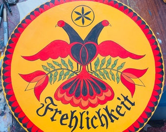 Original Frehlichkeit 18" Hex Sign