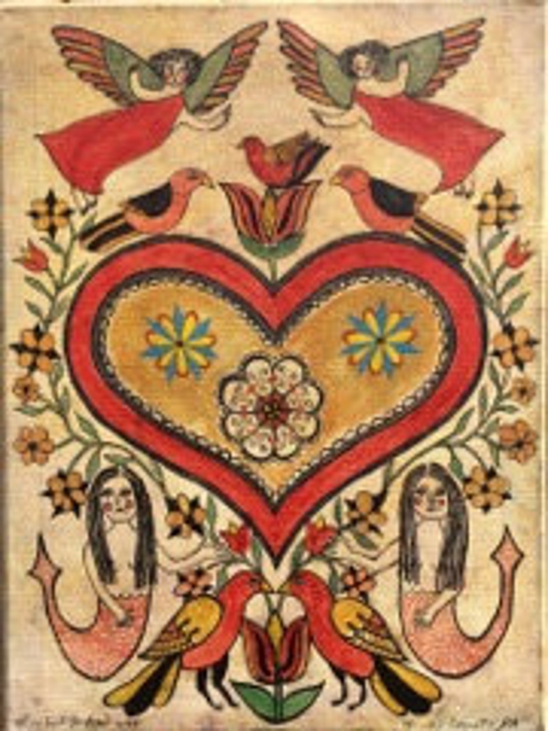 PA Dutch Fraktur Painting - Etsy