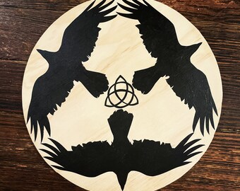 Triple Crow and Triquetra Hex Sign