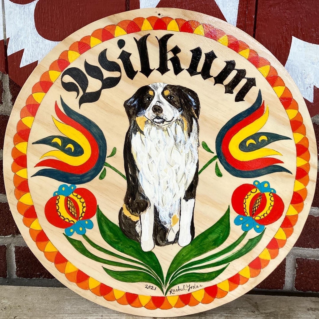 16 PA Dutch Custom Dog Hex Sign Etsy