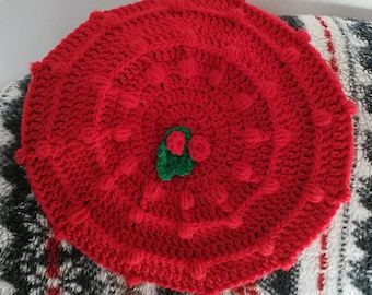 Crochet Pattern: Festive Slouchy Hat, Christmas Hat Crochet Pattern, Easy Project, Last Minute Gift Idea, Christmas Present Pattern