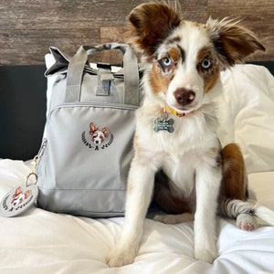 Personalised Doggy Daycare Backpack for Treats and Toys New