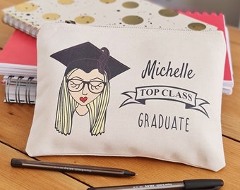 Personalised Top Class Graduate Pencil Case, Personalized Graduation Pencil Case, Graduation Gift for him and her