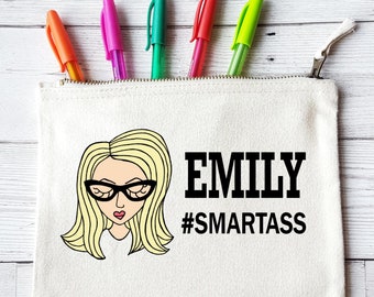 Smartass Personalised Pencil case, Student pencil case, graduation gift, personalised graduation gift, Personalised pencil case, pencilcase