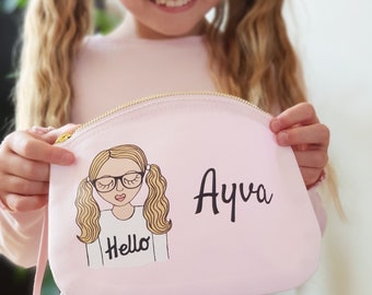 Personalised Children's Wrist Purse - Child Purse - Childrens bag - Children's Personalised Bag - Bag with Name - Kid Stocking Filler