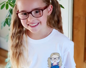 Mini Miss Sassy Personalised T-Shirt, Childrens personalised t-shirts, personalised t-shirts, emoji t-shirts, personalonalised emoji,