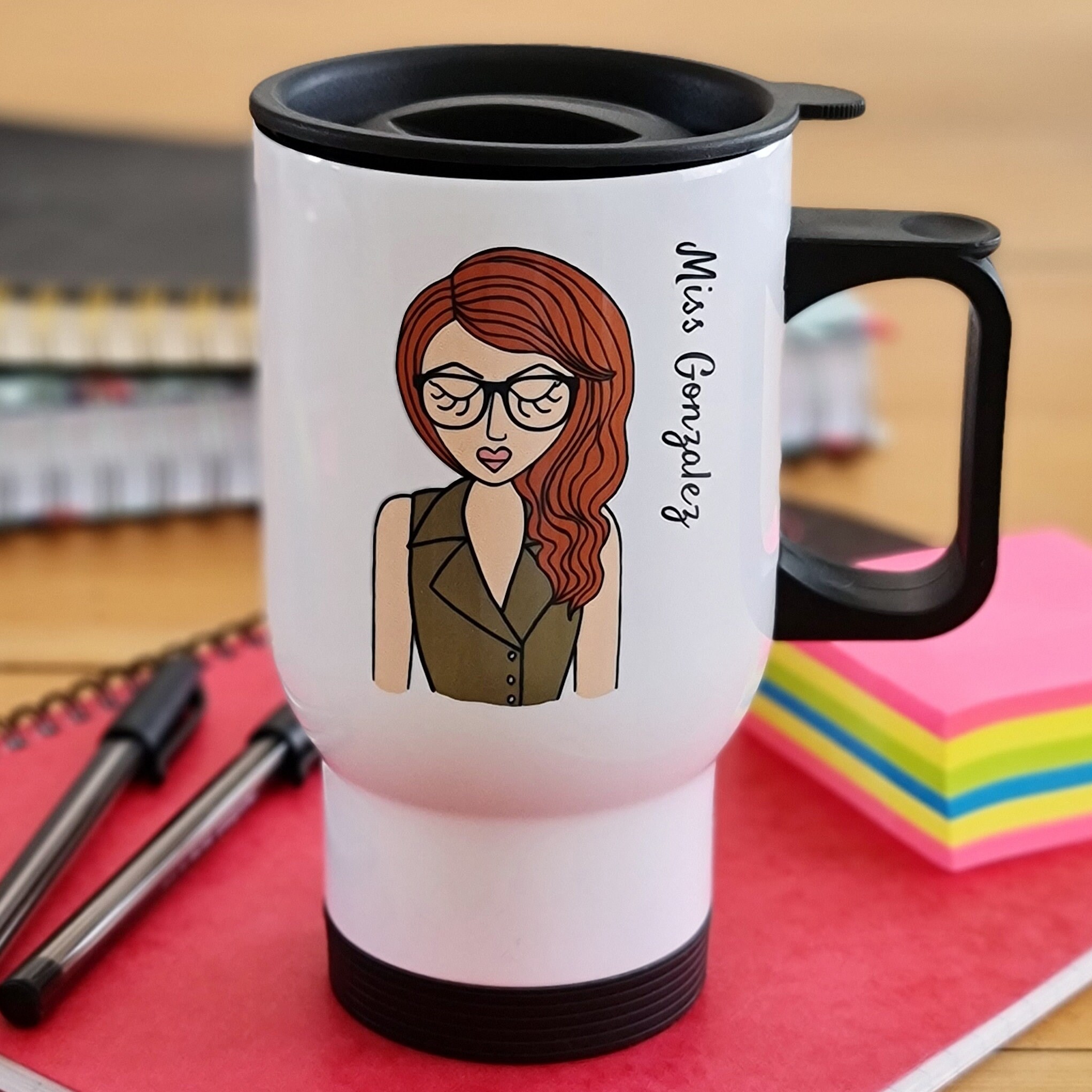 Personalised Teacher Travel Mug Teacher Appreciation Gift Etsy