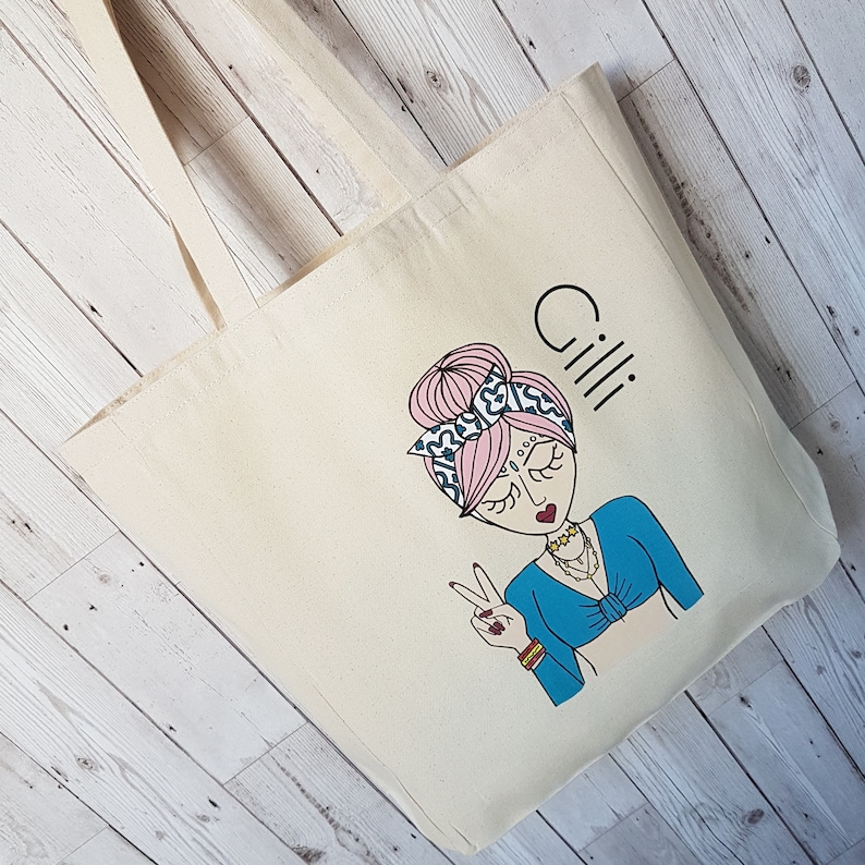 Festival Tote Personalised Tote For Festival Student Gift Birthday Gift Gift for Teen Miss Festival Chic Personalised Tote Bag