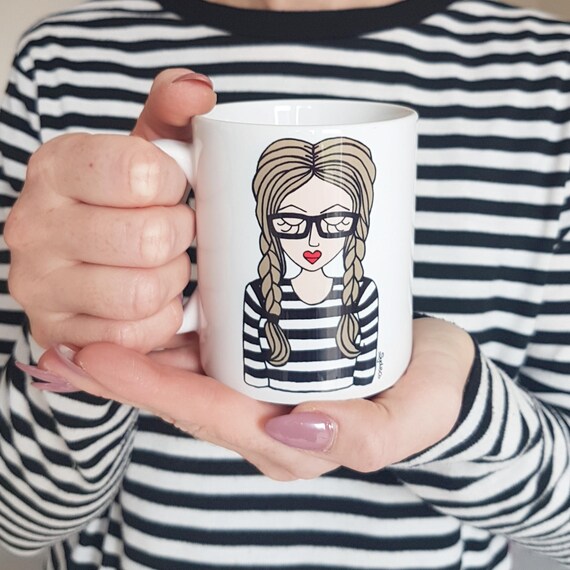 Personalised Mug, personalised illustration