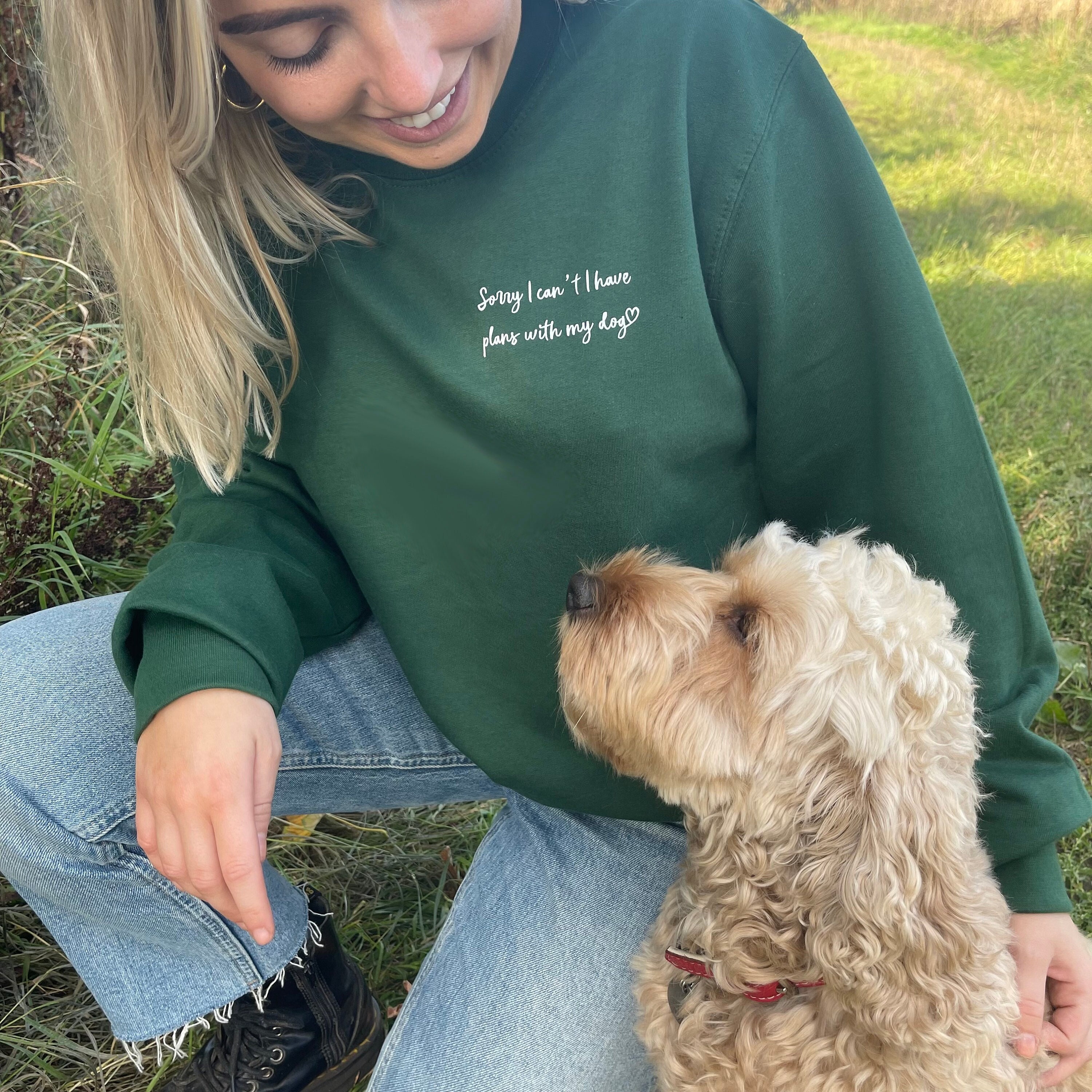 Sorry I Can't I Have Plans With My Dog Sweatshirt Dog - Etsy Canada