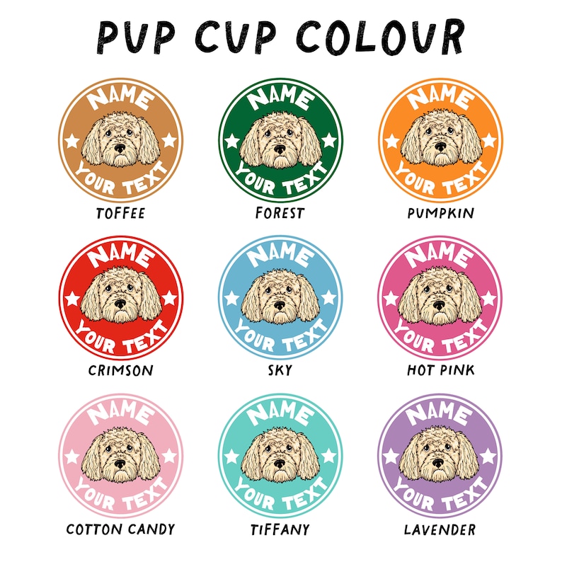 Personalised pet puppacino pup cup, gift for dog, dog birthday, dog lover gift, gift for dog mum, dog illustration, dog enrichment image 3