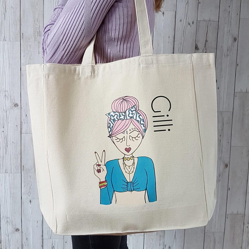 Festival Tote Personalised Tote For Festival Student Gift Birthday Gift Gift for Teen Miss Festival Chic Personalised Tote Bag