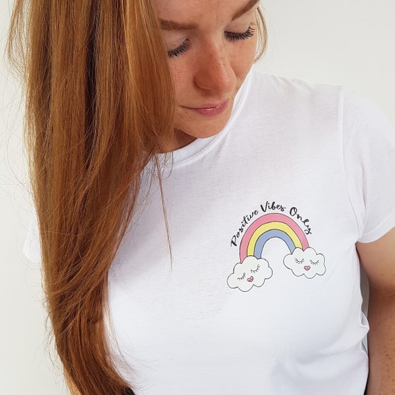 Rainbow Printed T-Shirt - Luxury White